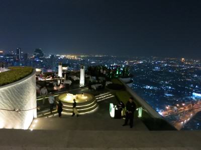 Blick von der Lebua Skybar in Bangkok